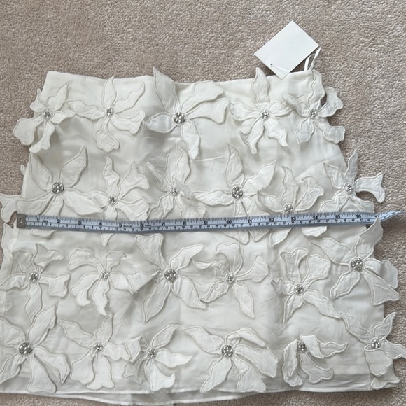 Zara White Embellished Bubble Mini Skirt - Picture 5 of 5